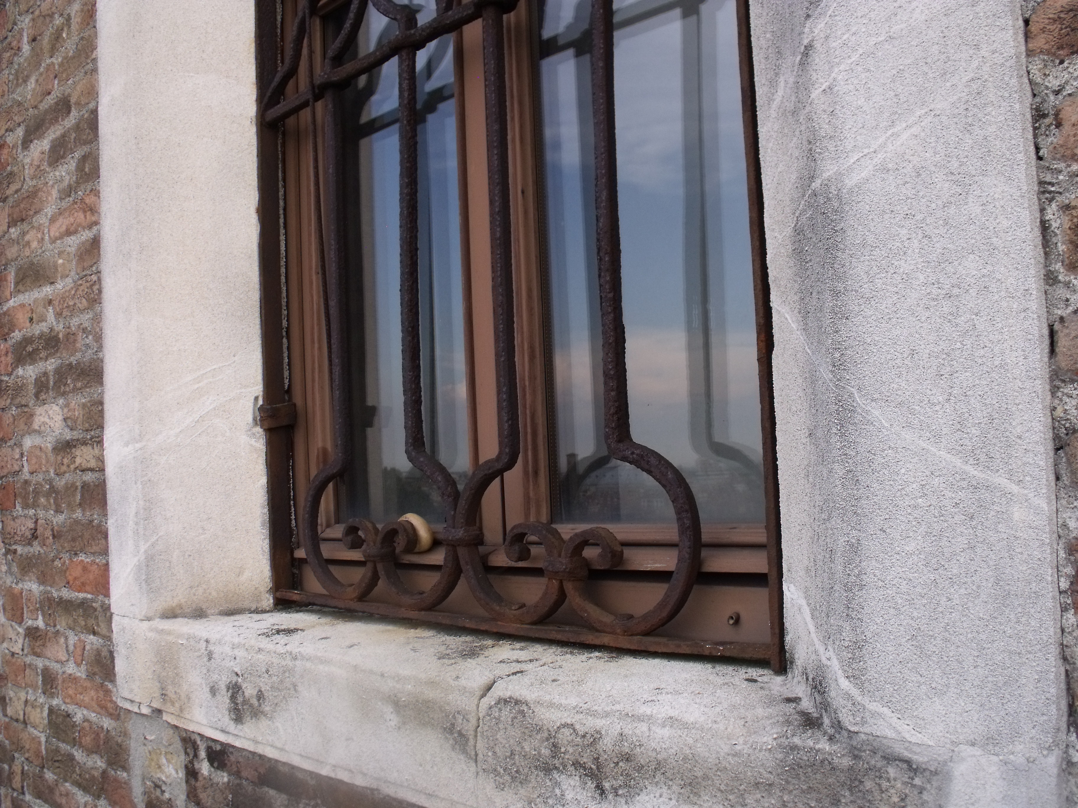 The Pi stone in the grating of La Specola