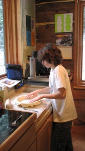 Making Pi Day Apple Pie 2011